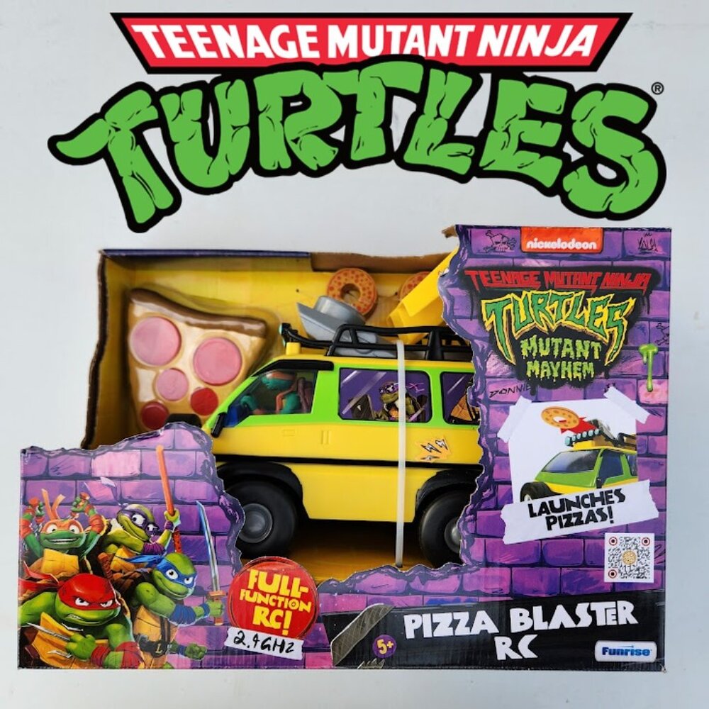 NEW TMNT RC Car Van Remote Control Teenage Mutant Ninja Turtles Toy Pizza Blaste